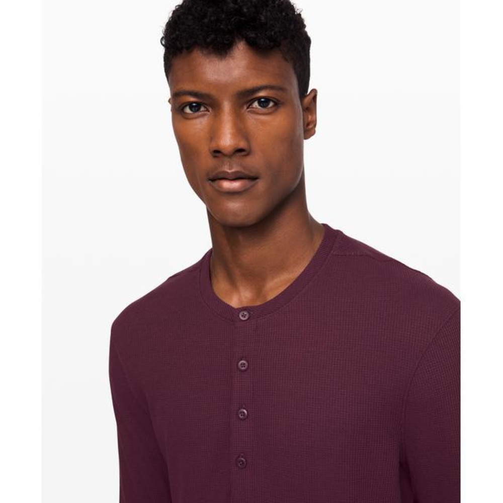 Men’s lululemon Shift Stitch Henley Long Sleeve M